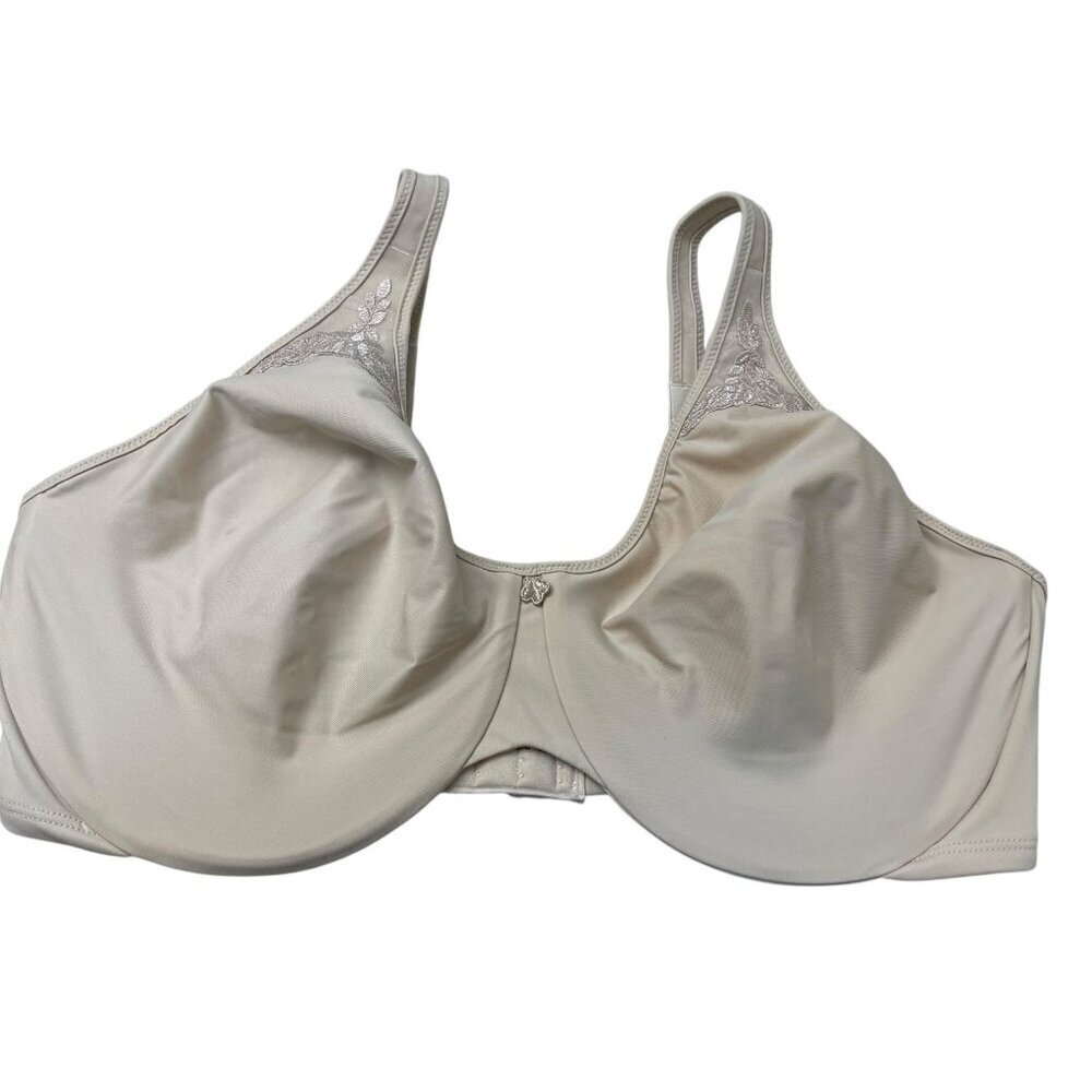 Bali Bra Underwire Style3385 Adjustable Mesh Detail Thick Strap Spandex 40DD
